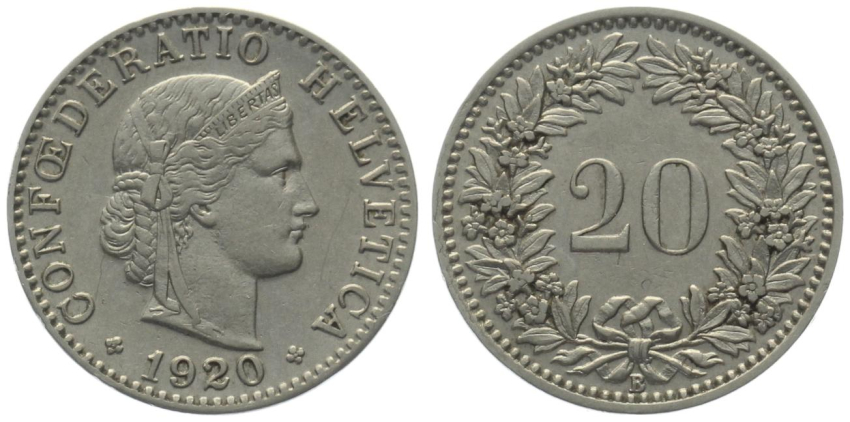 20 Rappen 1920 B